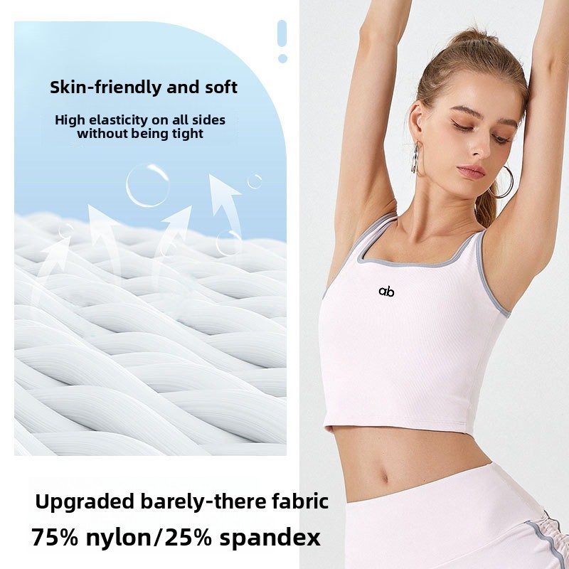 Débardeur de yoga côtelé pour  - Plunge Bra Push Up avis et prix